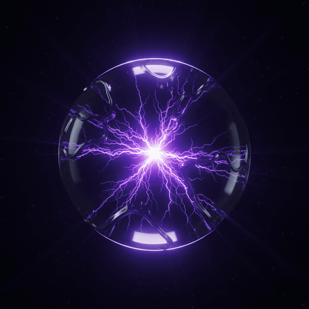 Gravity core sphere refracting ultraviolet light